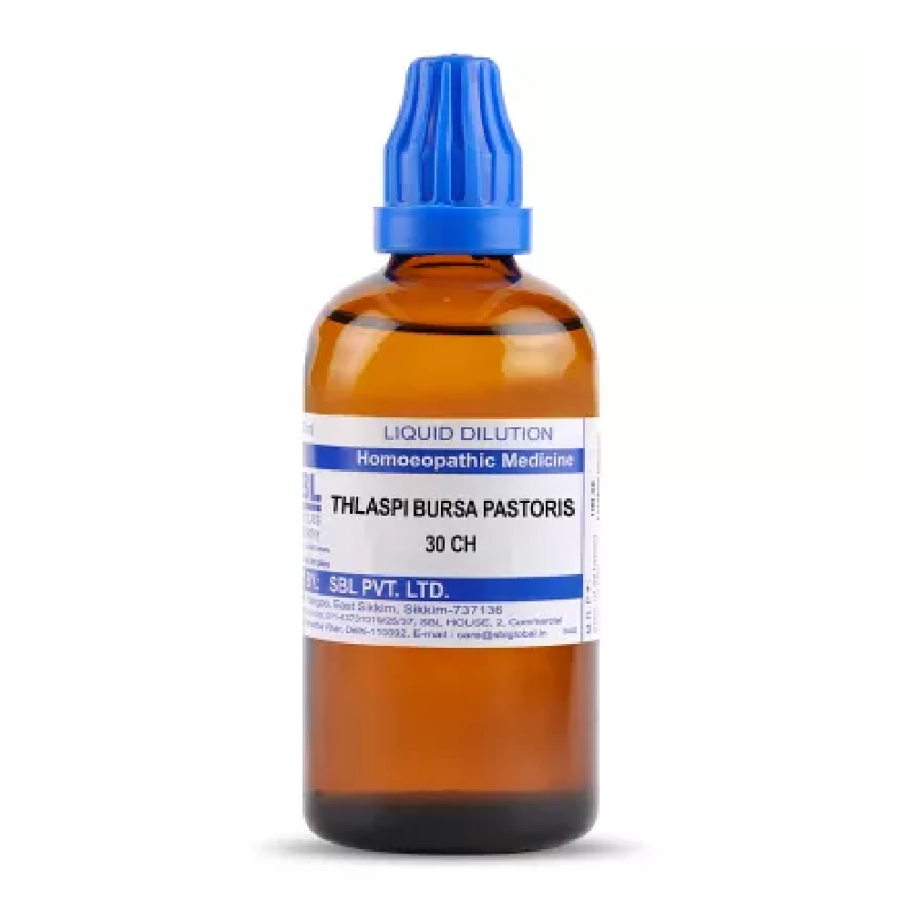 SBL-Thlaspi-Bursa-Pastoris-30-CH-100ml.png SBL Homeopathic Thlaspi Bursa Pastoris Dilution (30 ML / 100 ML) For Urinary Complaints - Image 1