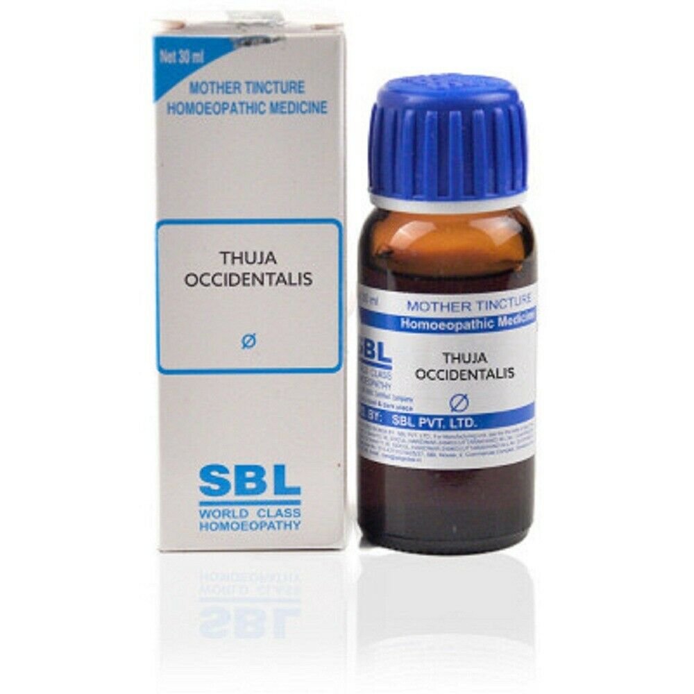 SBL-Thuja-Occidentalis-Mother-Tincture-1XQ-30ml.jpg SBL Thuja Occidentalis Mother Tincture 1X(Q) 30ml for swelling anxiety headache eczema indigestion - Image 1