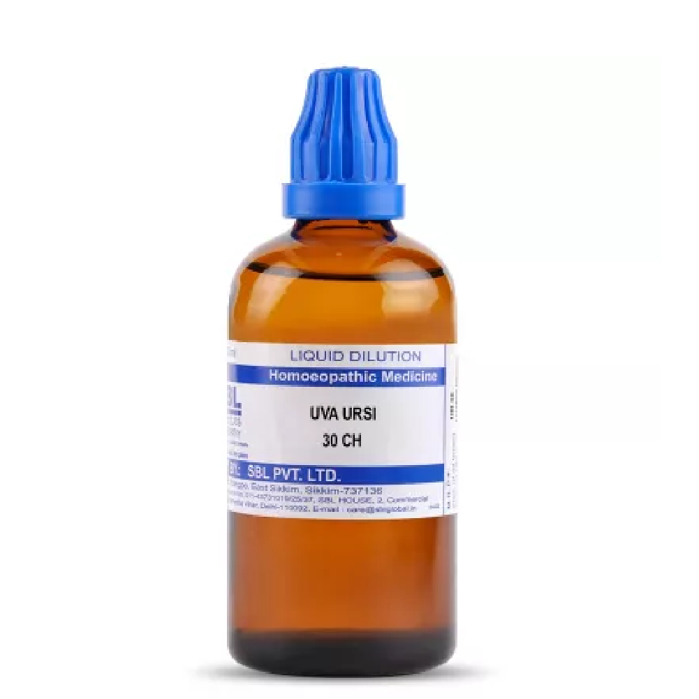 SBL-Uva-Ursi-30-CH-100ml.png SBL Homeopathic Uva Ursi Dilution (30 ML / 100 ML) For Urinary Tract Disorders - Image 1