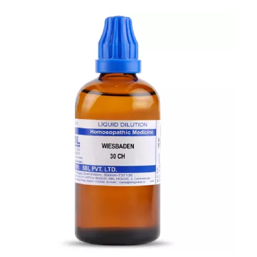 SBL-Wiesbaden-30-CH-100ml.png SBL Homeopathic Wiesbaden Dilution (30 ML / 100 ML) For Hair Growth, Itching - Image 1
