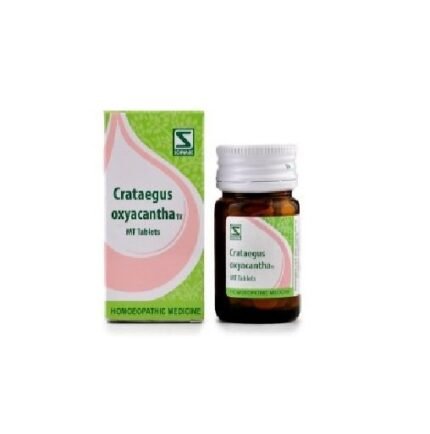 Dr Willmar Schwabe India Homoeopathic Crataegus Oxyacantha 1x MT Tablets (20gm) for Chest Pain Angina  blood pressure