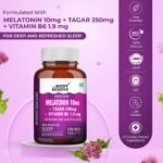 The Body Reserve Melatonin 10mg with Tagar 250mg - 120 Veg Tablets for Natural Sleep Aid, Muscle Recovery, Nerve Relaxation, and Stress Relief - Non-Habit Forming Sleep Aid for Men & Women. - Image 2