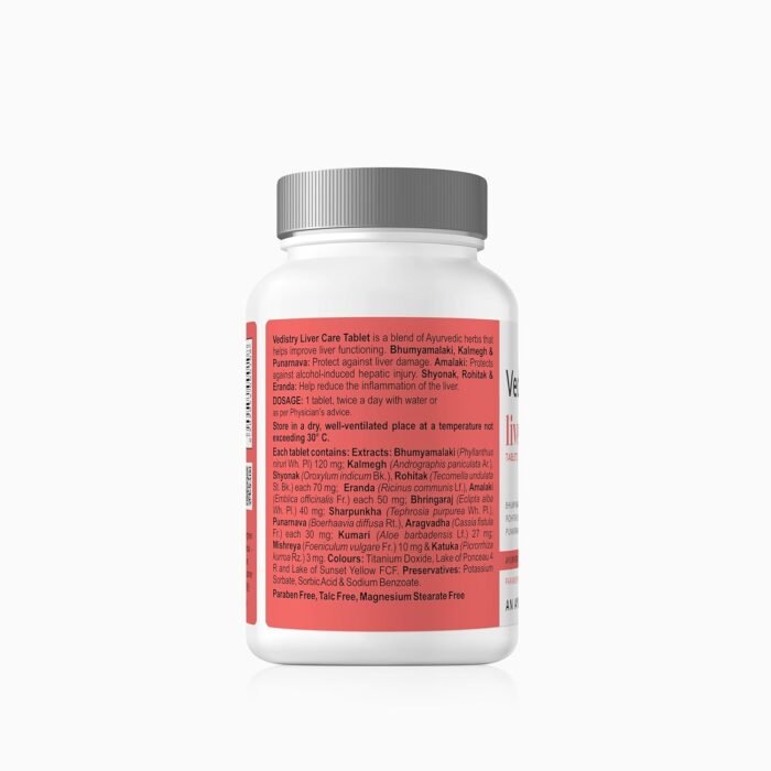 Vedistry Livercare Tablets | Ayurvedic Liver Detox Supplement for Fatty Liver & Sluggish Metabolism | Clinically tested | 22% reversal in fatty liver | Ayurvedic Liver Care with Bhumiamalaki, Kutaki & Amalaki for Detox & Liver Restoration – 60 Tablets - Image 2
