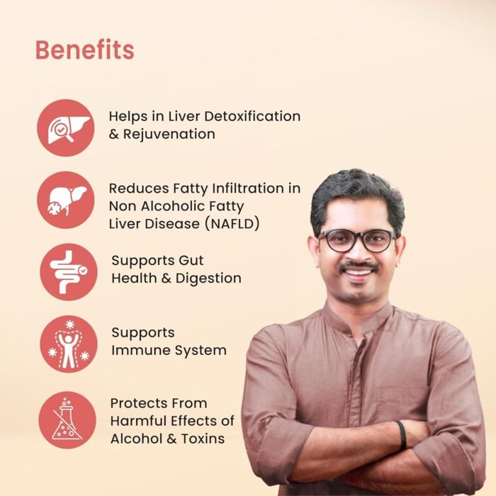 Vedistry Livercare Tablets | Ayurvedic Liver Detox Supplement for Fatty Liver & Sluggish Metabolism | Clinically tested | 22% reversal in fatty liver | Ayurvedic Liver Care with Bhumiamalaki, Kutaki & Amalaki for Detox & Liver Restoration – 60 Tablets - Image 5