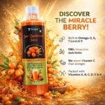 Vedpik Sea Buckthorn Juice 500ml | Rich in Omega 3, 6, 7 & 9 | High in Vitamin C & Antioxidants | Supports Immunity, Skin, Heart & Digestion | Natural Herbal Health Drink - Image 3