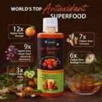 Vedpik Sea Buckthorn Juice 500ml | Rich in Omega 3, 6, 7 & 9 | High in Vitamin C & Antioxidants | Supports Immunity, Skin, Heart & Digestion | Natural Herbal Health Drink - Image 5