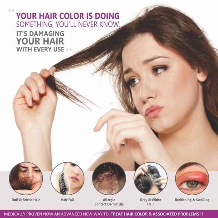Vegetal Bio Hair Colour - Dark Brown 50g Achieve Natural, Ammonia-Free Hair Color PPD-Free, 100% Herbal Certified Organic for Men and Women UV Protection and Luster Maintenance Complete Kit - Image 6