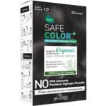 Vegetal Safe Color+ Organic Permanent Gel Hair Color Soft Black 1.0-70ml. | 100% Grey Coverage | No Ammonia, No PPD, No Parabens, No Hydrogen Peroxide | Herbal Hair Dye with Natural Shine & Softness