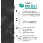 Vegetal Safe Color+ Organic Permanent Gel Hair Color Soft Black 1.0-70ml. | 100% Grey Coverage | No Ammonia, No PPD, No Parabens, No Hydrogen Peroxide | Herbal Hair Dye with Natural Shine & Softness - Image 3