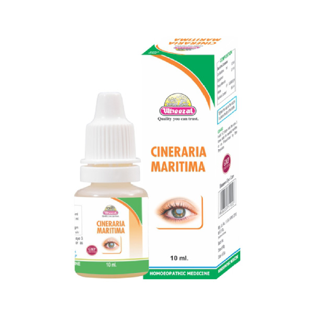 Wheezal-Cineraria-Martima-Eye-Drop-10-ML.png Wheezal Cineraria Martima Eye Drop (10 ML) For Relieves Eye Strain - Image 1