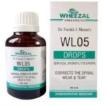Wheezal Homeopathic WL05 Cervical Spondylitis Drop 30ml for Back & Knee Pain Arthritis