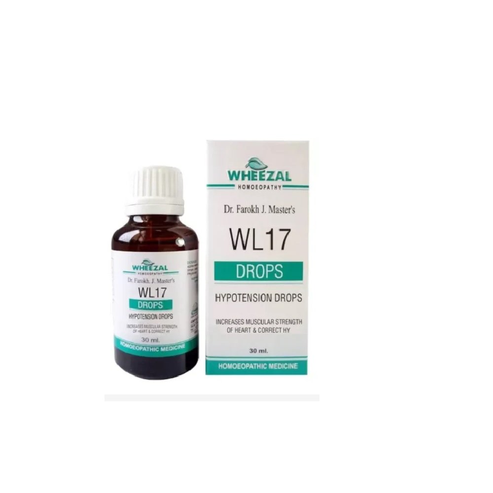 Wheezal Homeopathic WL17 Hypotension Drop – 30ml for Wheezal Homeopathic WL17 Hypotension Drop - 30ml for Weakness Blood pressure - Image 1