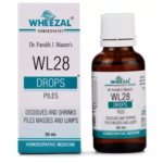 Wheezal Homeopathic WL28 Piles Drop - 30ml for Piles Itching