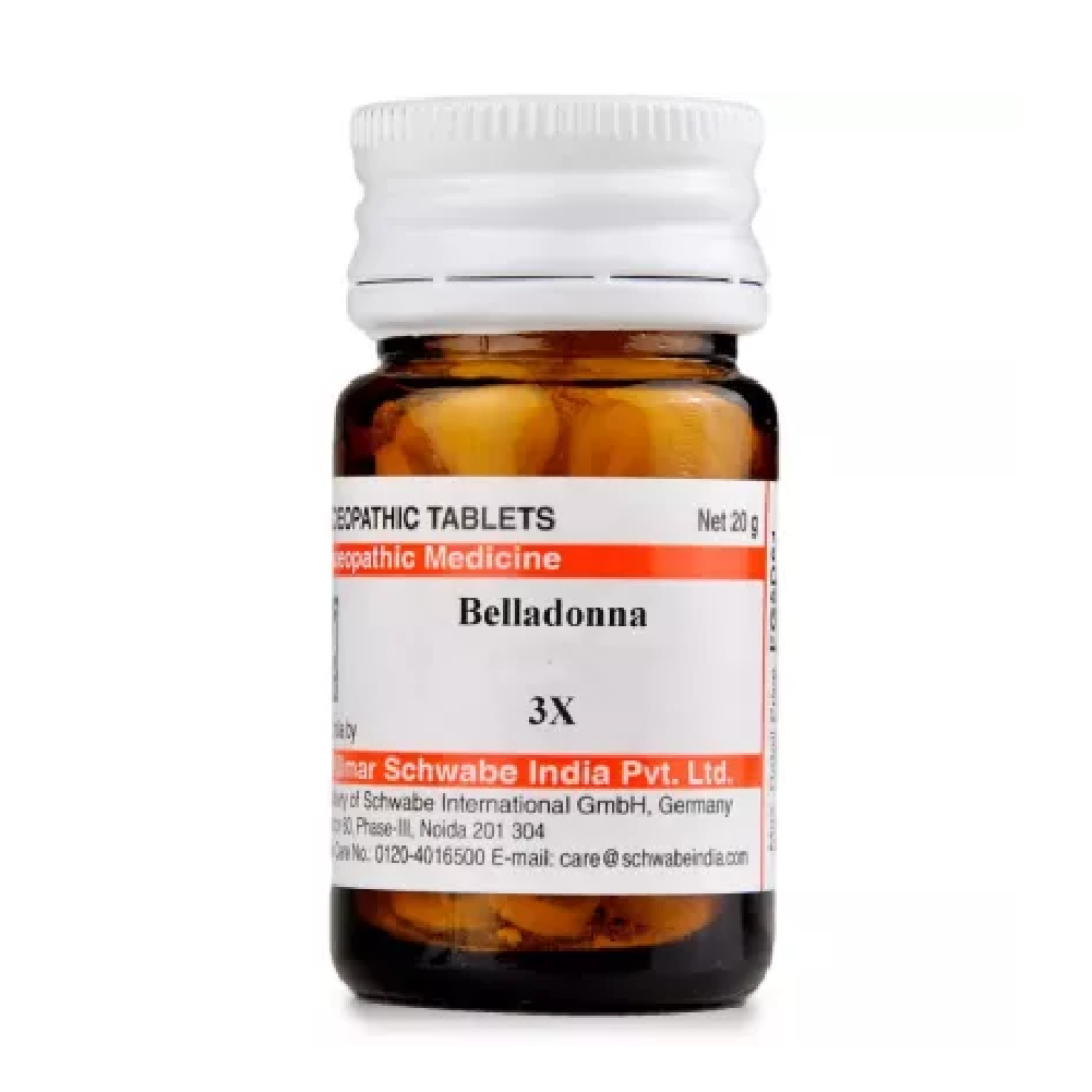 Willmar-Schwabe-India-Belladonna-3X-20g.png Willmar Schwabe India Belladonna (20g) For Headache, Acne & Pimples - Image 1