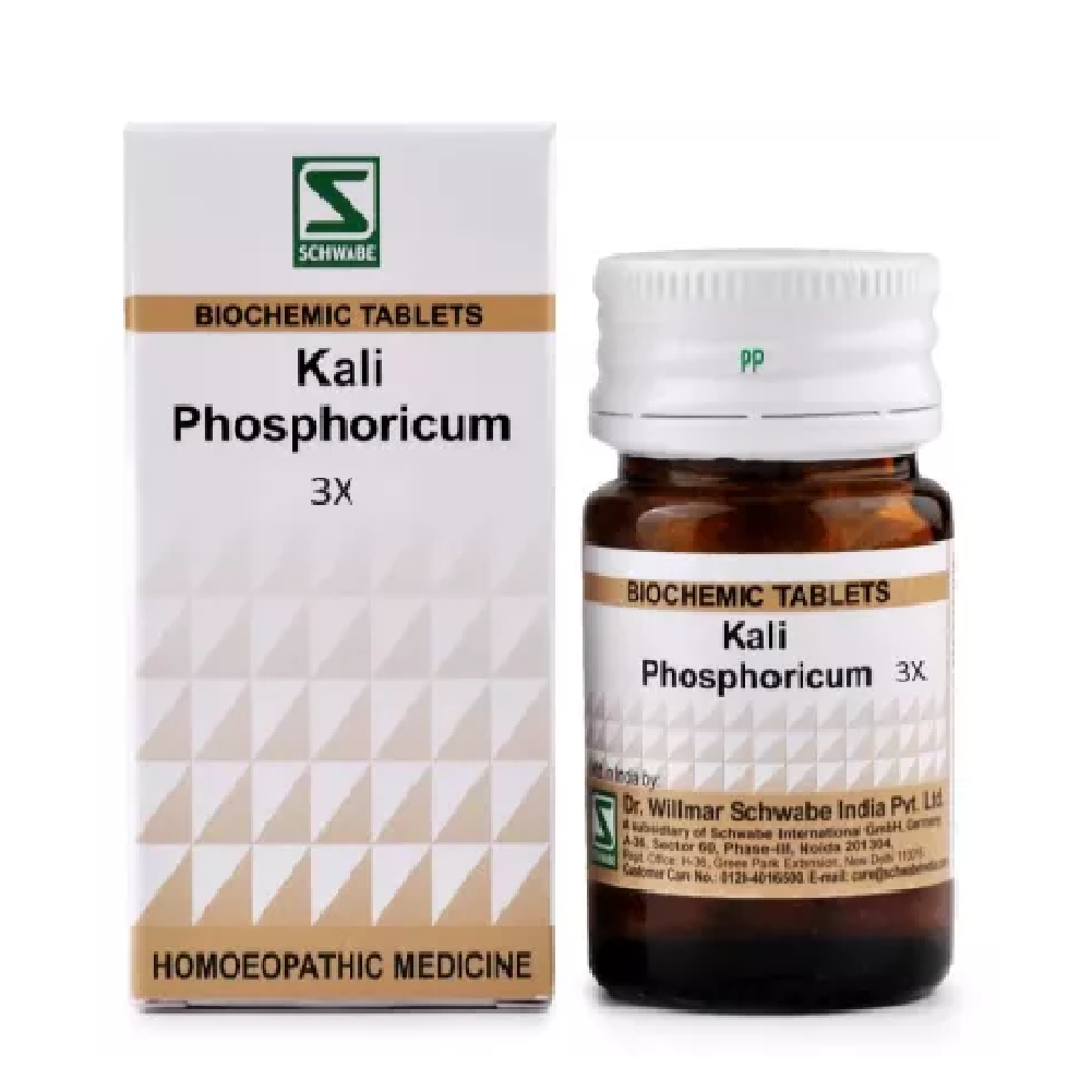 Willmar-Schwabe-India-Kali-Phosphoricum-3X-20g.png Willmar Schwabe India Kali Phosphoricum (20g) For Bad Breath, Constipation - Image 1