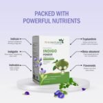 7DAYSNATURAL Indus Valley Organic Herbal Indigo Powder for Natural Color, 100% Organic & Chemical-Free, Helps Protect Hair from Damage and Supports Healthy Hair – 200g - Image 6