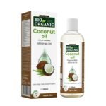 INDUS VALLEY Bio Organic Extra Virgin Organic Cold Pressed Coconut Oil for Hair and Skin Care Pure Oil Extracted from Freshly Dried Coconuts (200ml)
