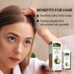 INDUS VALLEY Bio Organic Extra Virgin Organic Cold Pressed Coconut Oil for Hair and Skin Care Pure Oil Extracted from Freshly Dried Coconuts (200ml) - Image 3