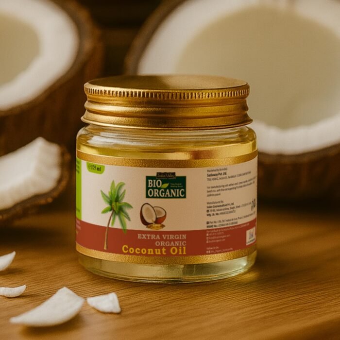INDUS VALLEY Bio Organic Extra Virgin Pure Coconut Oil for All Skin Type & Hair Growth, Reduces Dandruff, Helps to Prevents Hairfall for Men & Women, Sulphate & Paraben Free - 175ml - Image 9