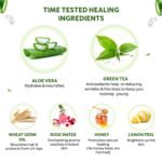 INDUS VALLEY Bio Organic Pure Multipurpose Aloe Vera Gel With Green Tea Extract For Face, Body & Hair,For Glowing & Soothing Skin, Anti-Ageing & Acne, Suitable to All Skin Type (175ml) - Image 2
