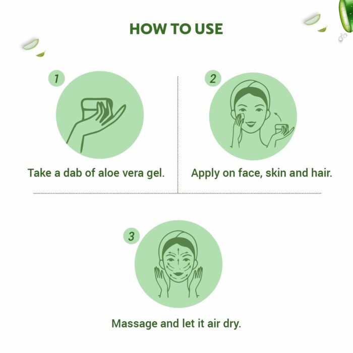INDUS VALLEY Bio Organic Pure Multipurpose Aloe Vera Gel With Green Tea Extract For Face, Body & Hair,For Glowing & Soothing Skin, Anti-Ageing & Acne, Suitable to All Skin Type (175ml) - Image 3