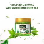 INDUS VALLEY Bio Organic Pure Multipurpose Aloe Vera Gel With Green Tea Extract For Face, Body & Hair,For Glowing & Soothing Skin, Anti-Ageing & Acne, Suitable to All Skin Type (175ml) - Image 5