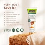 INDUS VALLEY Cow Yogurt Mashobra Honey & Papaya Cleansing Face Wash for Bright & Glowing Skin Reduces Spots Blemishes & Pigmentation Low Foam Men & Women 100gm - Image 3