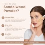 Indus Valley Bio Organic Sandalwood Face Pack Powder Lightens Suntan, Dark Spots & Pigmentation Prevents Acne Breakouts Enriched with Chandan Powder for Glowing Skin & Tan Removal (200g) - Image 3