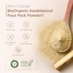 Indus Valley Bio Organic Sandalwood Face Pack Powder Lightens Suntan, Dark Spots & Pigmentation Prevents Acne Breakouts Enriched with Chandan Powder for Glowing Skin & Tan Removal (200g) - Image 6