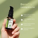 Indus Valley Calming Acne Gel with Seaweed Extract & Tea Tree Oil for Pimples, Soothes, Clarifies, and Refreshes Skin Naturally – 30ml - Image 2