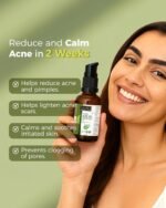 Indus Valley Calming Acne Gel with Seaweed Extract & Tea Tree Oil for Pimples, Soothes, Clarifies, and Refreshes Skin Naturally – 30ml - Image 5