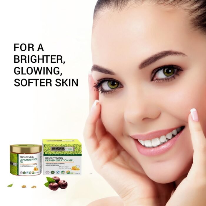 Indus Valley Depigmentation Gel with Cow’s Milk Yogurt & Honey Organic & Natural for All Skin Types Brightens & Evens Skin Tone (100ml) - Image 8