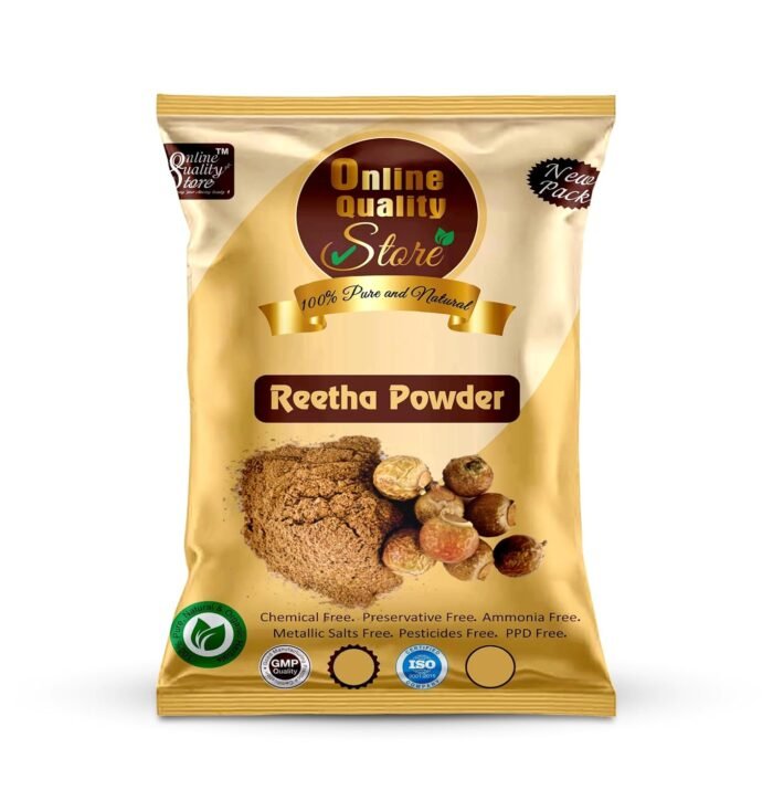 Online Quality Store Amla Reetha Shikakai, Bhringraj and Hibiscus Powder for Hair |Aritha|Ritha|Soapnuts|Indian Gooseberry |organic Bhringraj |Hibiscus /gudhal /gudhal fool powder(Pack of 5 ,50g each ,Total 250g Pack) - Image 5