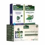 INDUS VALLEY Bio Organic 100% Pure and Natural Indigo Powder and Herbal Henna Powder Combo for Hair Colour (100gm Each)