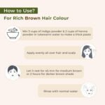 INDUS VALLEY Bio Organic 100% Pure and Natural Indigo Powder and Herbal Henna Powder Combo for Hair Colour (100gm Each) - Image 4