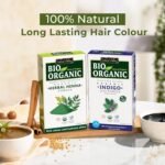 INDUS VALLEY Bio Organic 100% Pure and Natural Indigo Powder and Herbal Henna Powder Combo for Hair Colour (100gm Each) - Image 7