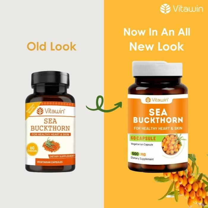 Sea Buckthorn Capsules for Daily Wellness & Skin Nutrition | 500 mg | 60 Vegetarian Capsules | Natural Herbal Supplement for Active Lifestyle & Overall Health Support - Image 7