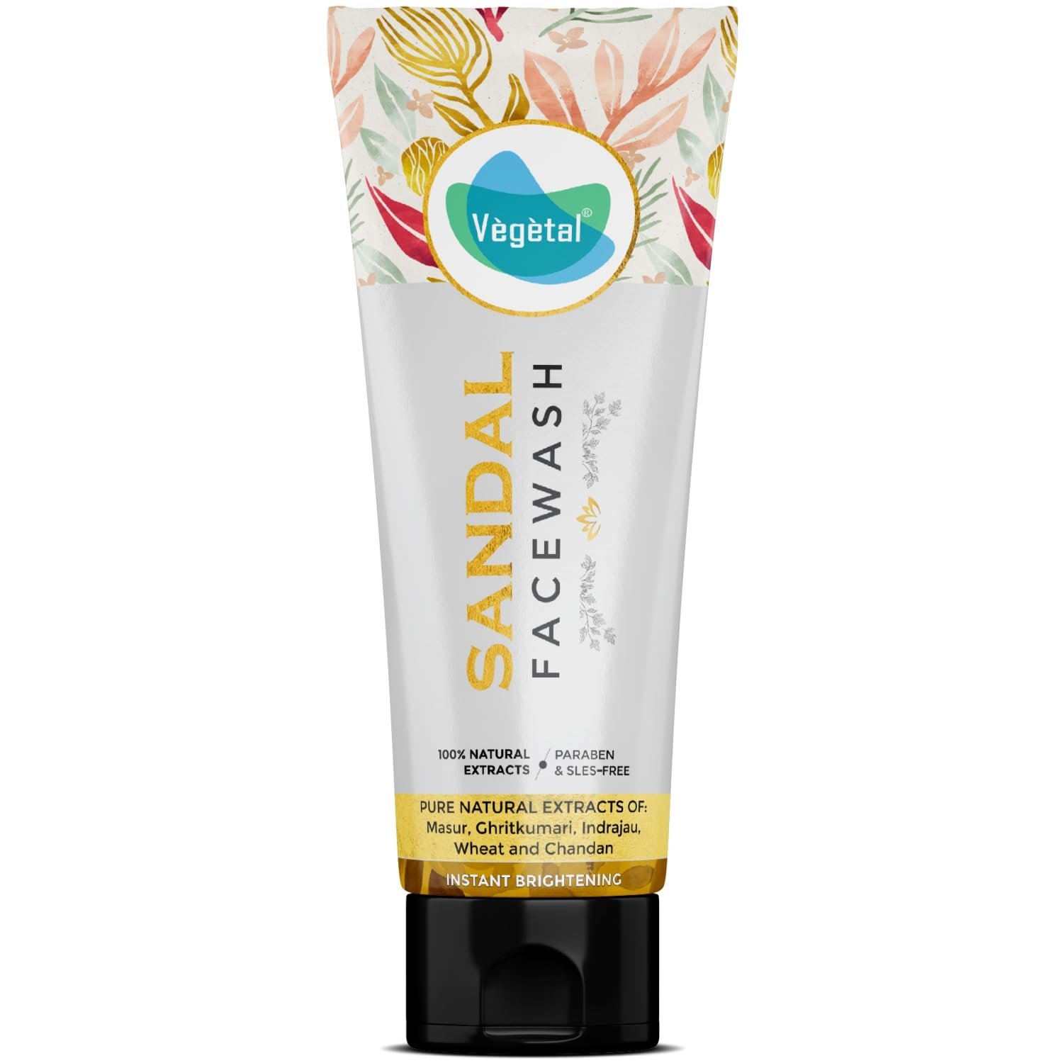 Vegetal Fairness Face Wash 1 Vegetal Fairness Face Wash for All Skin Type with Sandal Wood Extract - 100g. - Image 1