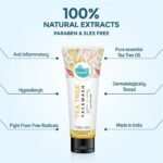 Vegetal Tea Tree Face Wash- Made of 100% natural extracts of Green Tea, Neem, Manjistha, & Khajoor- Anti Acne, Oil control, Free of Parabens, SLES & Harmful Chemicals - Image 4