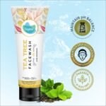 Vegetal Tea Tree Face Wash- Made of 100% natural extracts of Green Tea, Neem, Manjistha, & Khajoor- Anti Acne, Oil control, Free of Parabens, SLES & Harmful Chemicals - Image 2