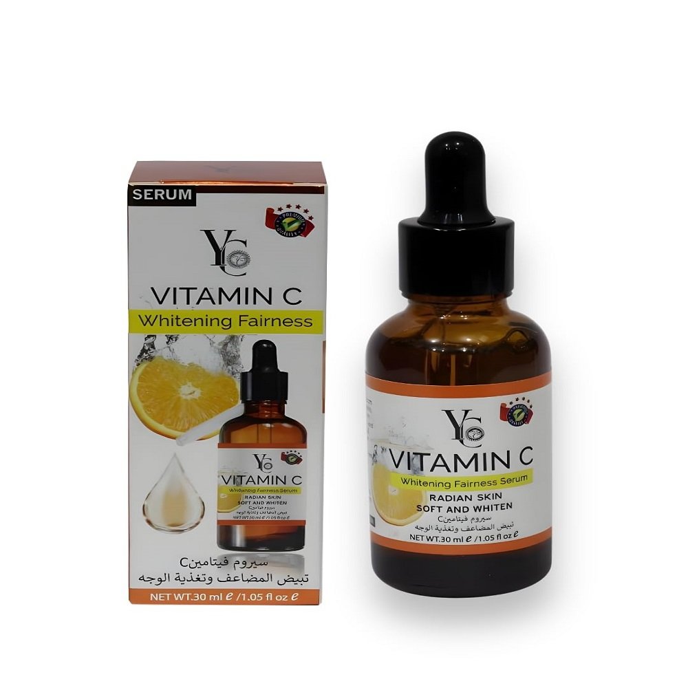 Vitamin C Face Serum for Brightening & Glowing Skin 1 YC Vitamin C Face Serum for Brightening & Glowing Skin | Reduces Dullness & Uneven Tone | Lightweight Hydrating Formula | 30ml - Image 1