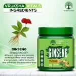 Vruksha Vitals Triple Ginseng Root - 2500 mg - Korean Red Panax Ginseng, Siberian and American Ginseng Extract Powder Tablets Capsules Supplement - Image 5