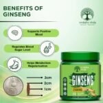 Vruksha Vitals Triple Ginseng Root - 2500 mg - Korean Red Panax Ginseng, Siberian and American Ginseng Extract Powder Tablets Capsules Supplement - Image 6
