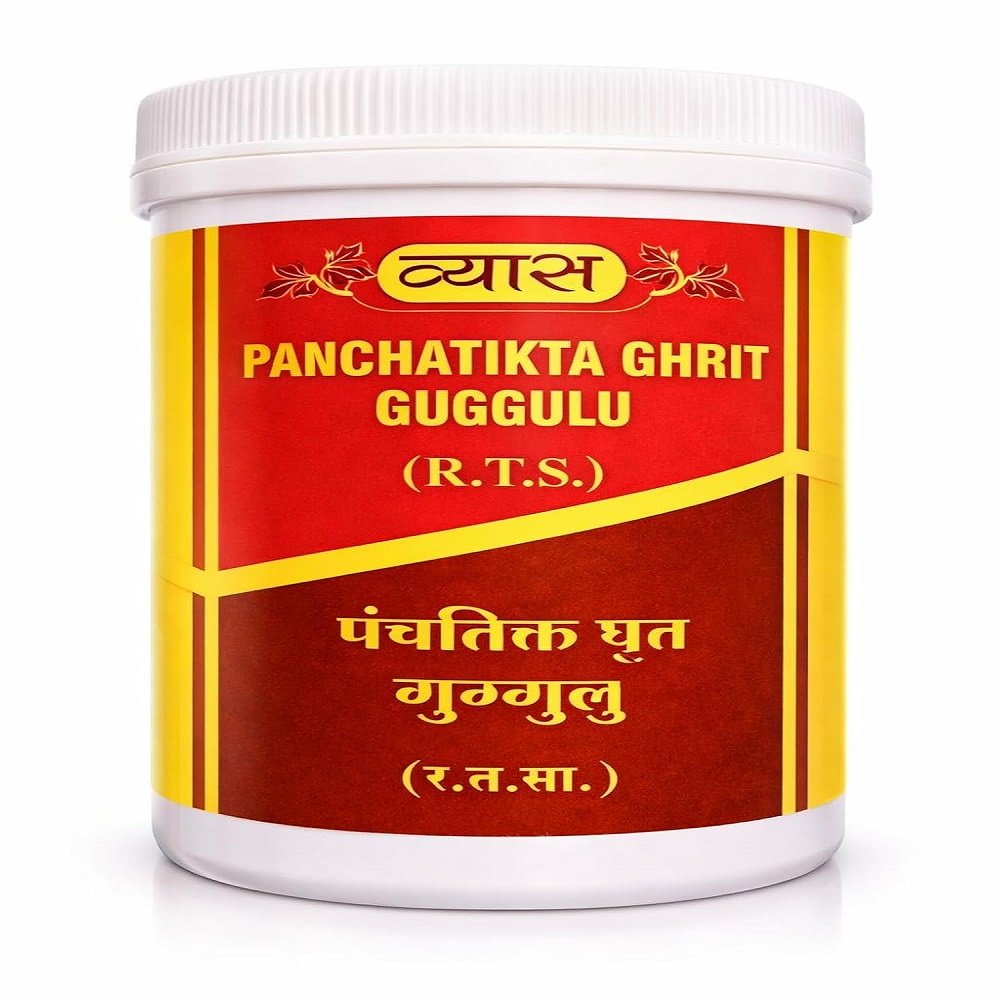 Vyas Panchatikta Ghrit Guggulu 100 tablets 1 Vyas Panchatikta Ghrit Guggulu 100 tablets Pack of 2 - Image 1