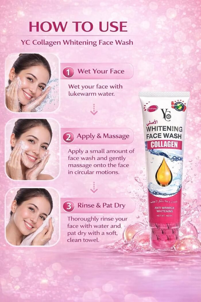YC Face Wash 100 ml with Collagen | Thailand Skin Care - Image 3