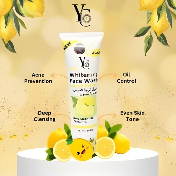 YC Fairness Face Wash With Lemon Extract | Pack of 1 | 100 mL | Face wash for Summers and Oily Skin - Image 3
