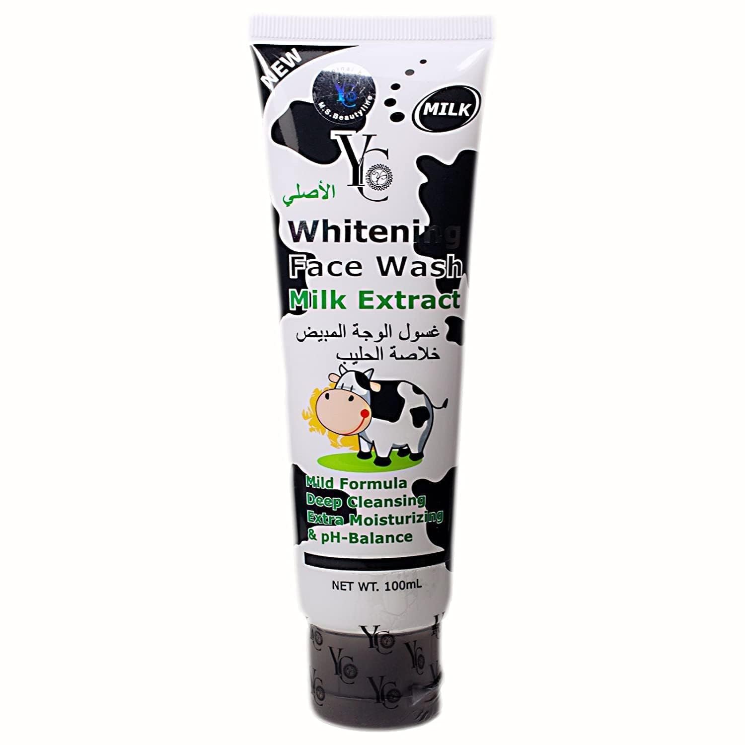 YC Fairness Face Wash for Oily Skin Enriched with Milk Moisturizes 1 YC Fairness Face Wash for Oily Skin Enriched with Milk Moisturizes Skin Clears Clogged Pores Exfoliates Gently YC234-100 ml - Image 1