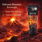 YC Men Deep Impact Volcano Booster Face Wash, with Scrub Beads, Cool Menthol, Oil Free, 100ml - Image 3