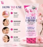 YC Vitamin C - E Face Wash Deep Cleanse Clogged Pores and Deep Moisturization Facial Fit 100 ml (Facial Fit Pink) - Image 4