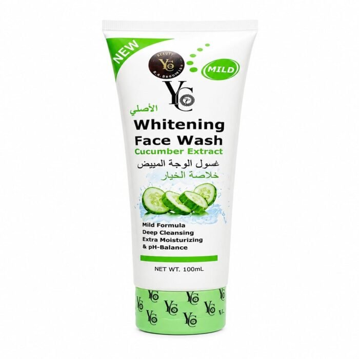 YC Whitening Face Wash for Oily Skin Enriched with Cucumber Clears Clogged Pores Gently Cleans YC230-100 ml Face Wash for Unisex - Image 4